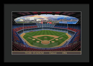 Tiger Stadium 1984 - Framed Print