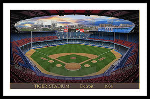 Tiger Stadium 1984 - Framed Print