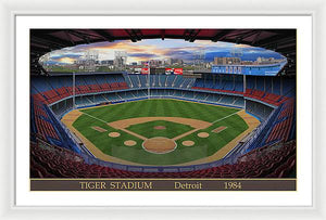 Tiger Stadium 1984 - Framed Print