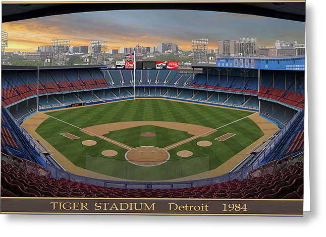 Tiger Stadium 1984 - Greeting Card