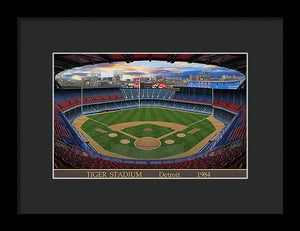 Tiger Stadium 1984 - Framed Print