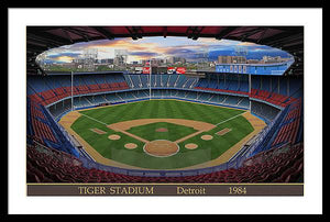 Tiger Stadium 1984 - Framed Print