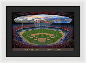 Tiger Stadium 1984 - Framed Print