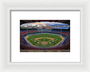 Tiger Stadium 1984 - Framed Print