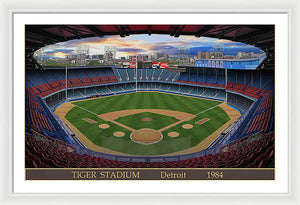 Tiger Stadium 1984 - Framed Print