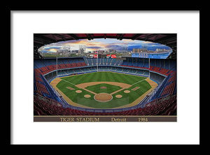 Tiger Stadium 1984 - Framed Print