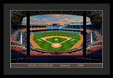 Load image into Gallery viewer, Tiger Stadium 1989 - Framed Print
