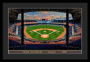 Tiger Stadium 1989 - Framed Print