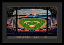 Load image into Gallery viewer, Tiger Stadium 1989 - Framed Print
