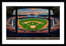 Load image into Gallery viewer, Tiger Stadium 1989 - Framed Print
