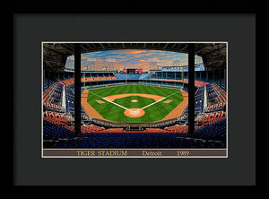 Tiger Stadium 1989 - Framed Print