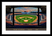 Load image into Gallery viewer, Tiger Stadium 1989 - Framed Print
