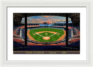 Tiger Stadium 1989 - Framed Print