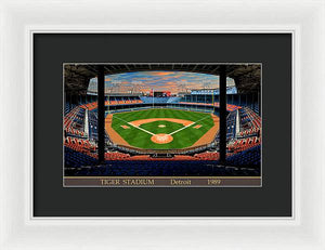 Tiger Stadium 1989 - Framed Print