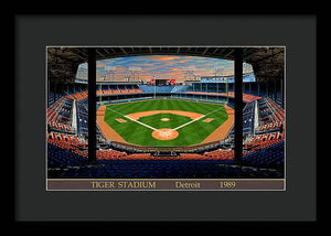 Tiger Stadium 1989 - Framed Print