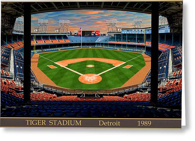 Tiger Stadium 1989 - Greeting Card