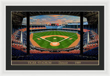 Load image into Gallery viewer, Tiger Stadium 1989 - Framed Print
