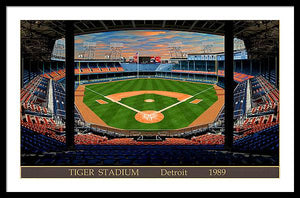 Tiger Stadium 1989 - Framed Print