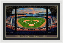 Load image into Gallery viewer, Tiger Stadium 1989 - Framed Print
