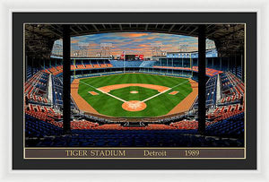 Tiger Stadium 1989 - Framed Print