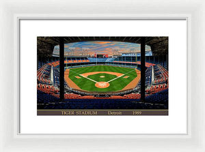 Tiger Stadium 1989 - Framed Print