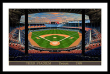 Load image into Gallery viewer, Tiger Stadium 1989 - Framed Print
