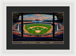 Tiger Stadium 1989 - Framed Print