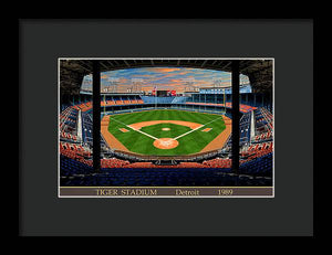 Tiger Stadium 1989 - Framed Print