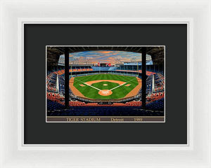 Tiger Stadium 1989 - Framed Print