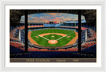 Load image into Gallery viewer, Tiger Stadium 1989 - Framed Print
