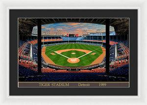 Tiger Stadium 1989 - Framed Print