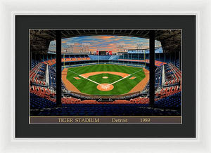 Tiger Stadium 1989 - Framed Print