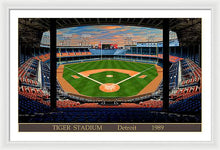 Load image into Gallery viewer, Tiger Stadium 1989 - Framed Print
