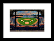 Load image into Gallery viewer, Tiger Stadium 1989 - Framed Print
