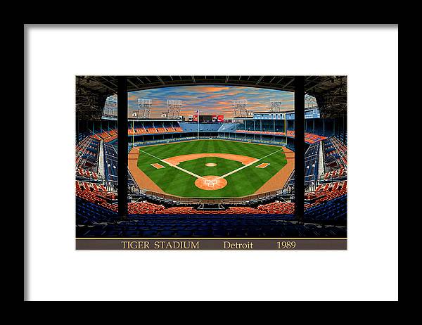 Tiger Stadium 1989 - Framed Print