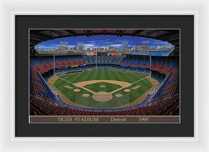 Tiger Stadium 1995 - Framed Print