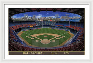 Tiger Stadium 1995 - Framed Print