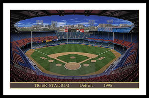 Tiger Stadium 1995 - Framed Print