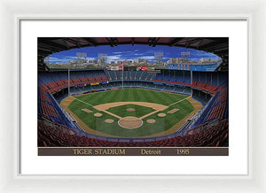 Tiger Stadium 1995 - Framed Print