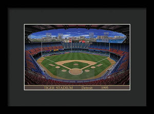 Tiger Stadium 1995 - Framed Print