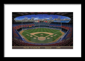 Tiger Stadium 1995 - Framed Print