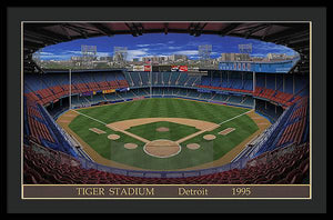 Tiger Stadium 1995 - Framed Print