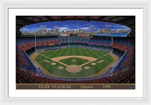 Tiger Stadium 1995 - Framed Print