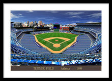 Load image into Gallery viewer, Turner Field 1999 - Framed Print
