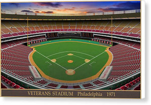 Veterans Stadium 1971 - Canvas Print