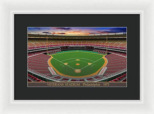 Veterans Stadium 1971 - Framed Print