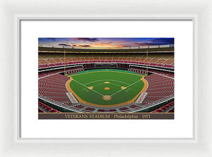 Veterans Stadium 1971 - Framed Print