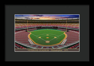 Veterans Stadium 1971 - Framed Print