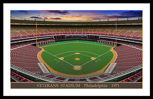 Veterans Stadium 1971 - Framed Print