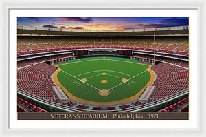 Veterans Stadium 1971 - Framed Print